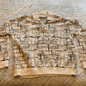 Collared knit sweater